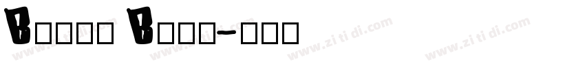 Billy Bold字体转换